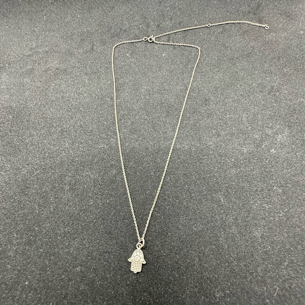 Evil eye necklace with adjustable chain. 20 inch total length